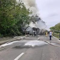 Incendiu uriaș pe Centura Capitalei - Foto: ISU B.IF