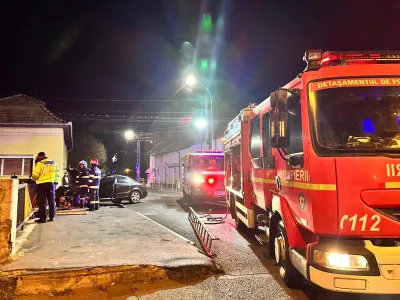 Brașov: Zece copii, pasageri într-un microbuz, au ajuns la spital după un accident - FOTO: Facebook
