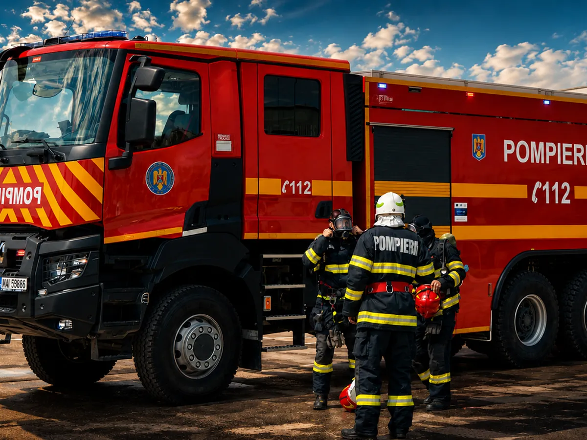 Un incendiu puternic a izbucnit la ieșirea din municipiul Brăila. Traficul auto spre Galați, redirecționat