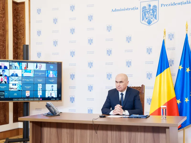 Ilie Bolojan, preşedintele interimar, a participat la Summitul al Partidului Popular European Foto: Administratia Prezidentiala