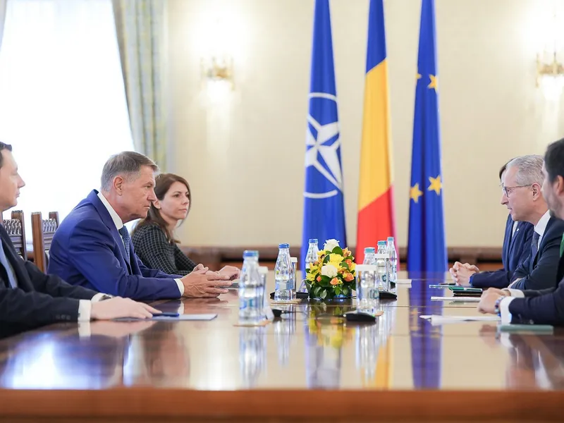 Preşedintele Iohannis cere OMV să înceapă urgent exploatările offshore în perimetrul Neptun Deep. / Foto: presidency.ro