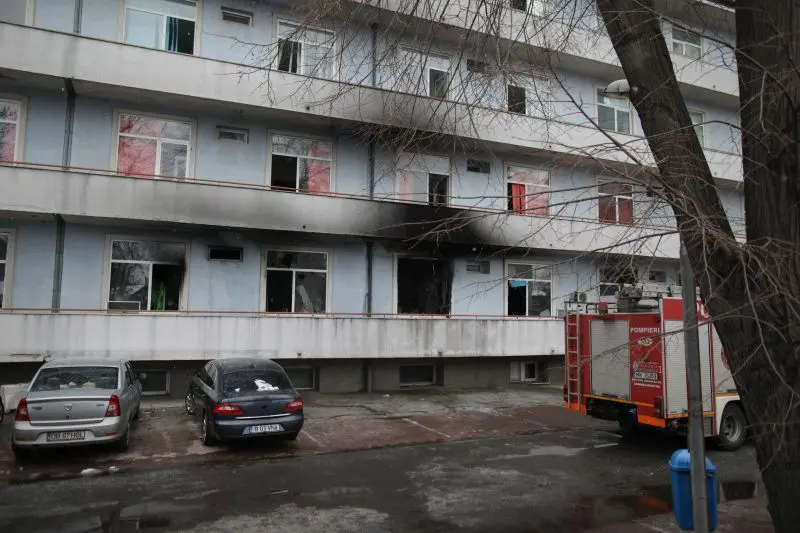 6 persoane au murit în incendiul de la „Matei Balș”. Foto Inquam Photos/Octav Ganea