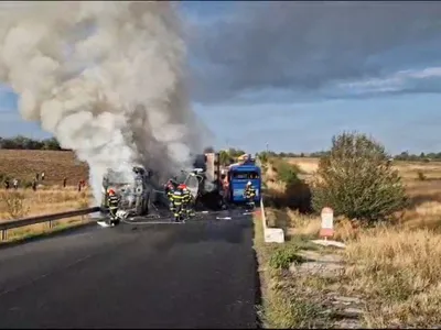 Accident grav în Teleorman - Foto: captură video ISU Teleorman