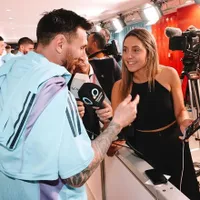 Messi și jurnalista din Argentina - Foto: Clarin