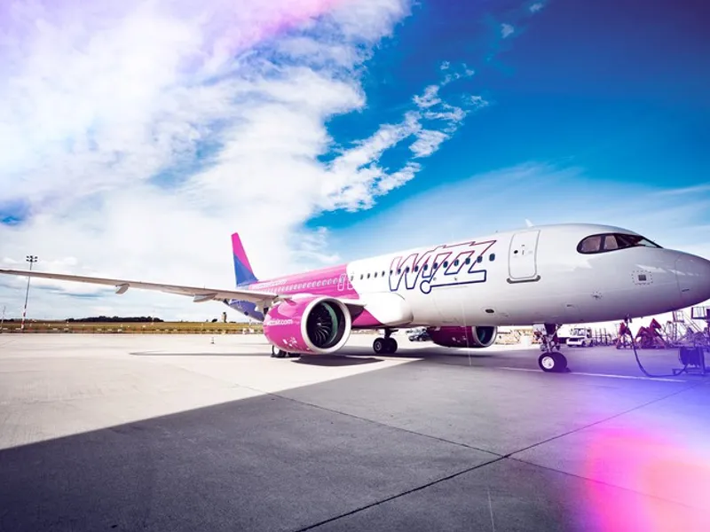 Compania aeriană Wizz Air anunță introducerea a două noi rute din România/FOTO: seenews.com