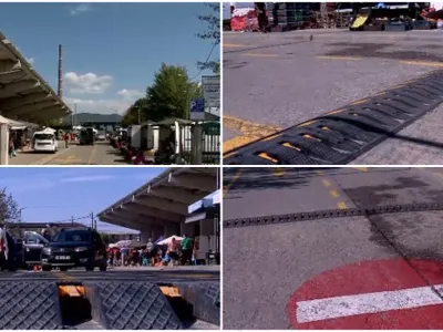 Orașul din România amendat de polițiști pentru un limitator de viteză cu țepi metalici, montat ilegal. „Nu se poate așa ceva”