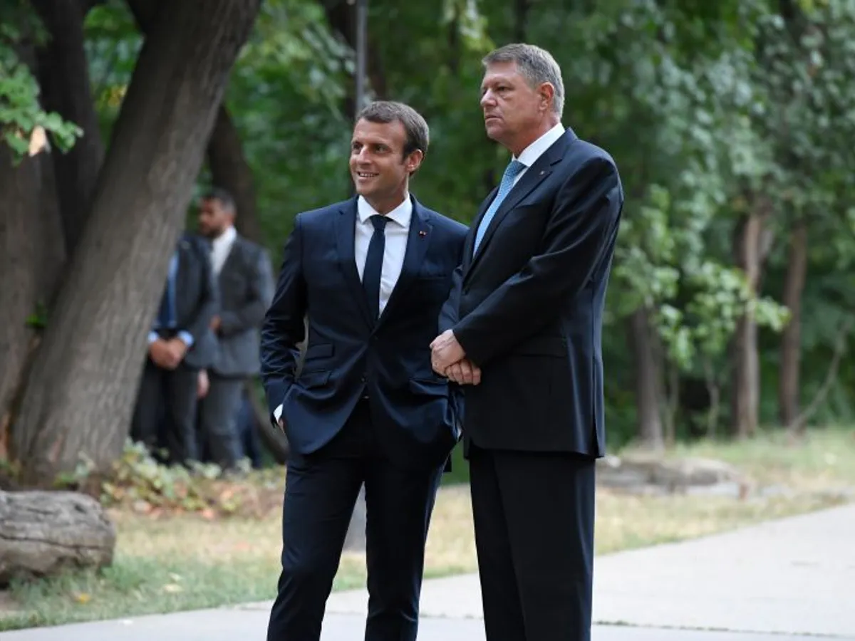 Klaus Iohannis şi Emmanuel Macronau au programate convorbiri oficiale la Palatul Élysée. Foto arhivă, AFP
