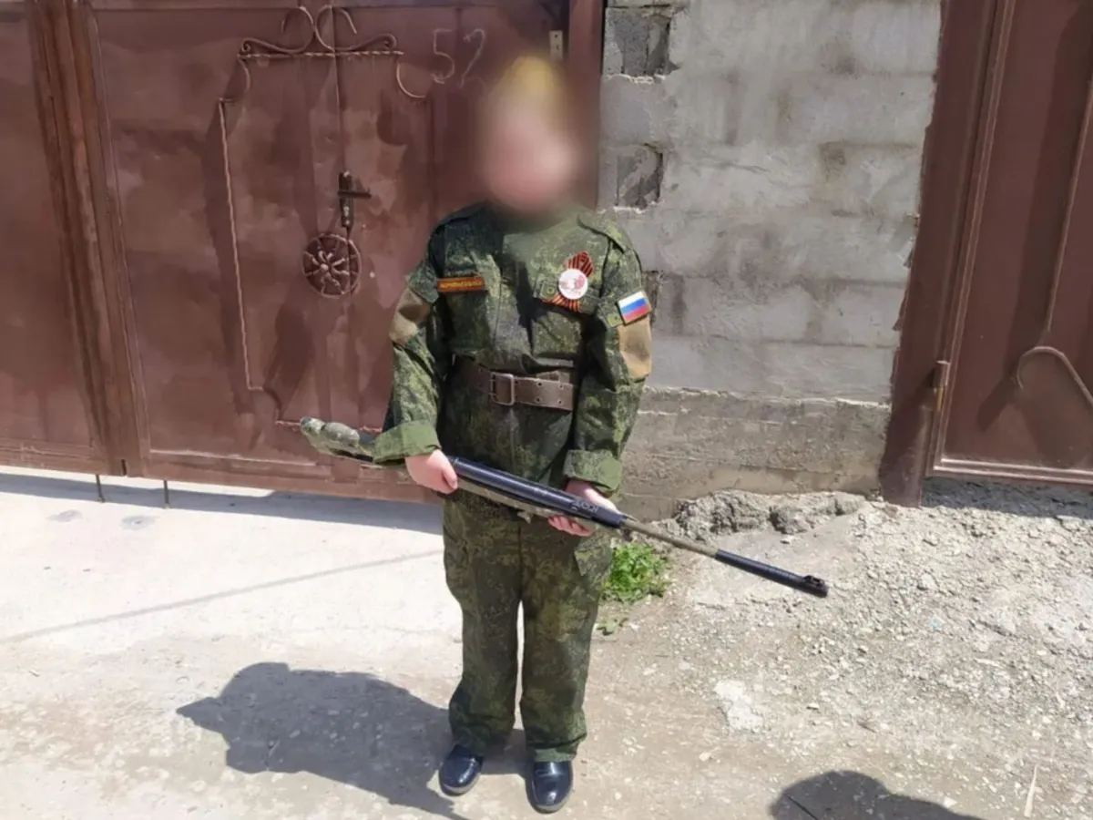 Copii sunt folosiți fără scrupule pentru a justifica războiul lui Putin/FOTO: Telegram/ Evgheni Moiseev