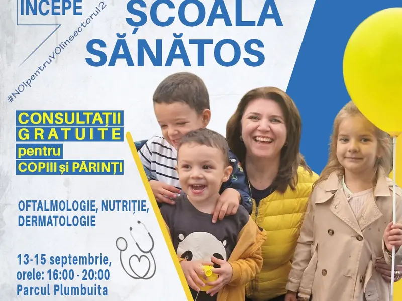 Monica Anisie continuă campania Începem Școala Sănătos. Copiii vor beneficia de consultații medicale