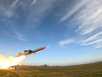 Baza FSB din Crimeea, spulberată de rachetele Flamingo - Foto: Profimedia images