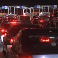 Aglomerație la Vama Nădlac II, pe sensul de ieșire din țară. Foto: Arhivă Digi24