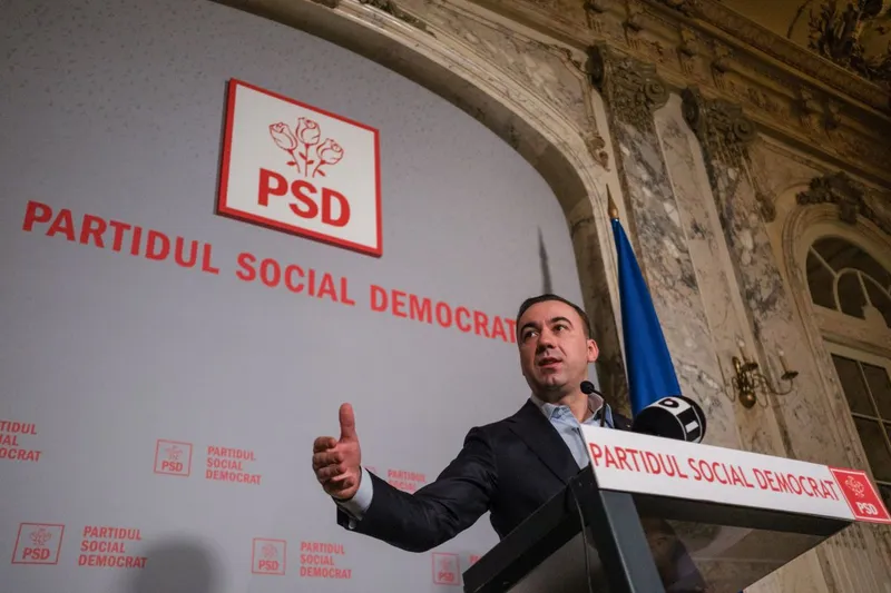 Bogdan Ivan, ministrul Energiei, declaraţii la sediul PSD - Foto: INQUAM PHOTOS/Alexandru Nechez