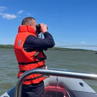 Tânăr de 27 de ani, căutat în apele Dunării, după ce barca în care se afla s-a răsturnat - Foto: News.ro