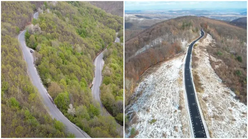 VIDEO Cum arată Transapuseana, drumul spectaculos care străbate culmile Munților Apuseni - Foto: Colaj