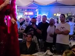 Loredana, show pe masa lui Gică și a lui Ianis Hagi