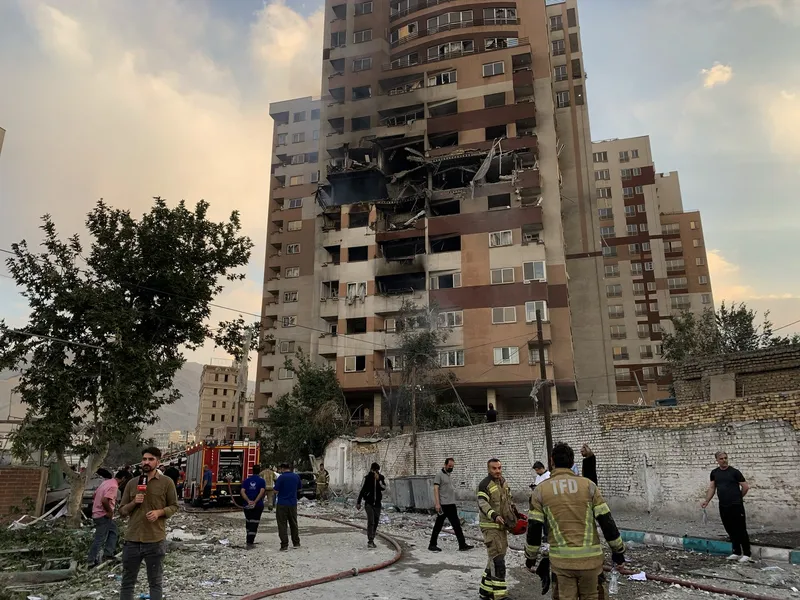 Clădire lovită de rachetele israeliene în Iran Foto: profimaediaimages.ro