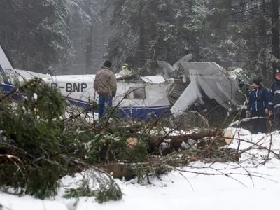 Imagine de la accidentul aviatic din munții Apuseni