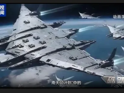 China construiește un portavion spațial - Foto: CCTV7