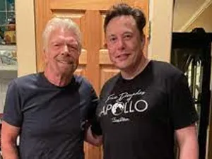 Elon Musk și Richard Branson Foto: Twitter