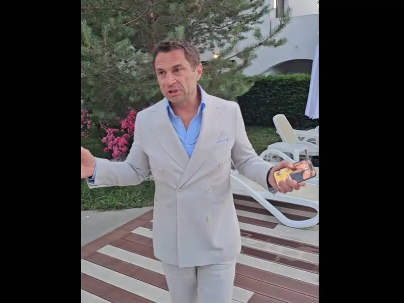 Primarul din Mangalia, supărat pe românii care își fac vacanța în străinătate și merg la supermarket - Foto: captură video