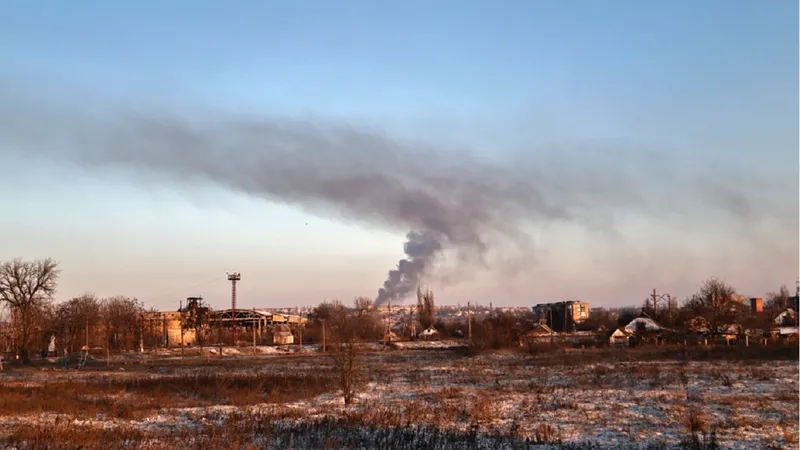 Orașul Soledar este cel mai fierbinte punct al războiului- Foto: CNN
