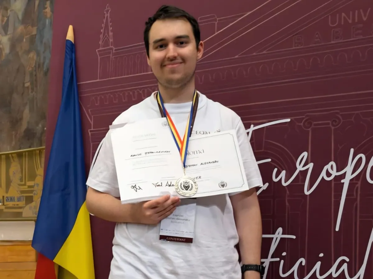 Elev al Colegiului Național Iași câștigă medalia de argint la Olimpiada Europeană de Inteligență Artificială