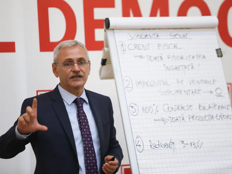 Liviu Dragnea calculează ce mulți bani are/FOTO: Inquam Photos