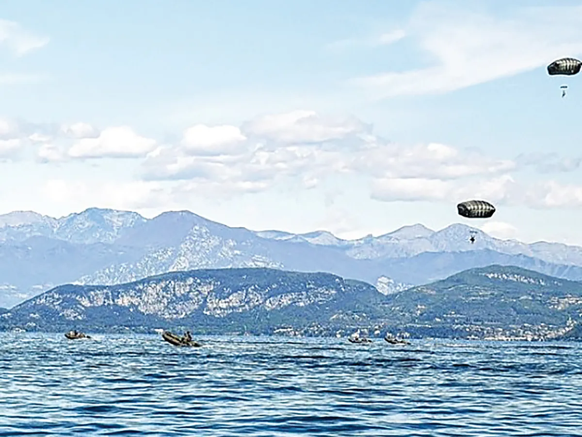 Sky Soldiers și-au probat abilitățile pe Lacul Garda, din Italia