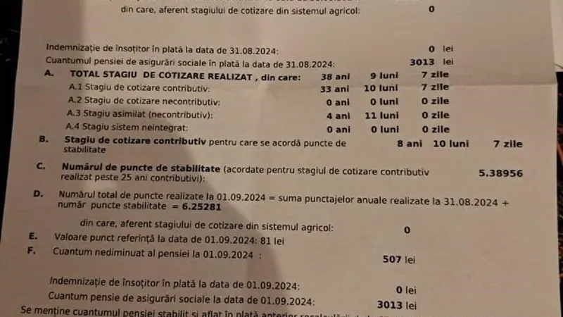 Decizie recalculată greșită