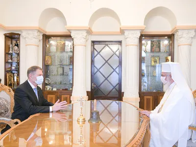 Președintele Klaus Iohannis împreună cu Patriarhul Daniel/FOTO: presidency.ro