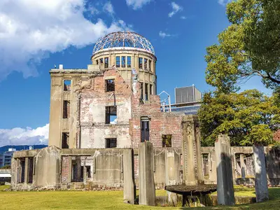 „Memorialul Păcii din Hiroshima“ Domul Genbaku a fost declarat Patrimoniu Mondial UNESCO în 1996, ca un memorial al celor morți pe  6 august 1945 - Foto: Profimedia Images