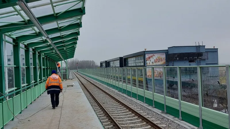 Gara făcută de stat pentru patinoarul lui Ion Țiriac, aproape gata. Foto Club Feroviar