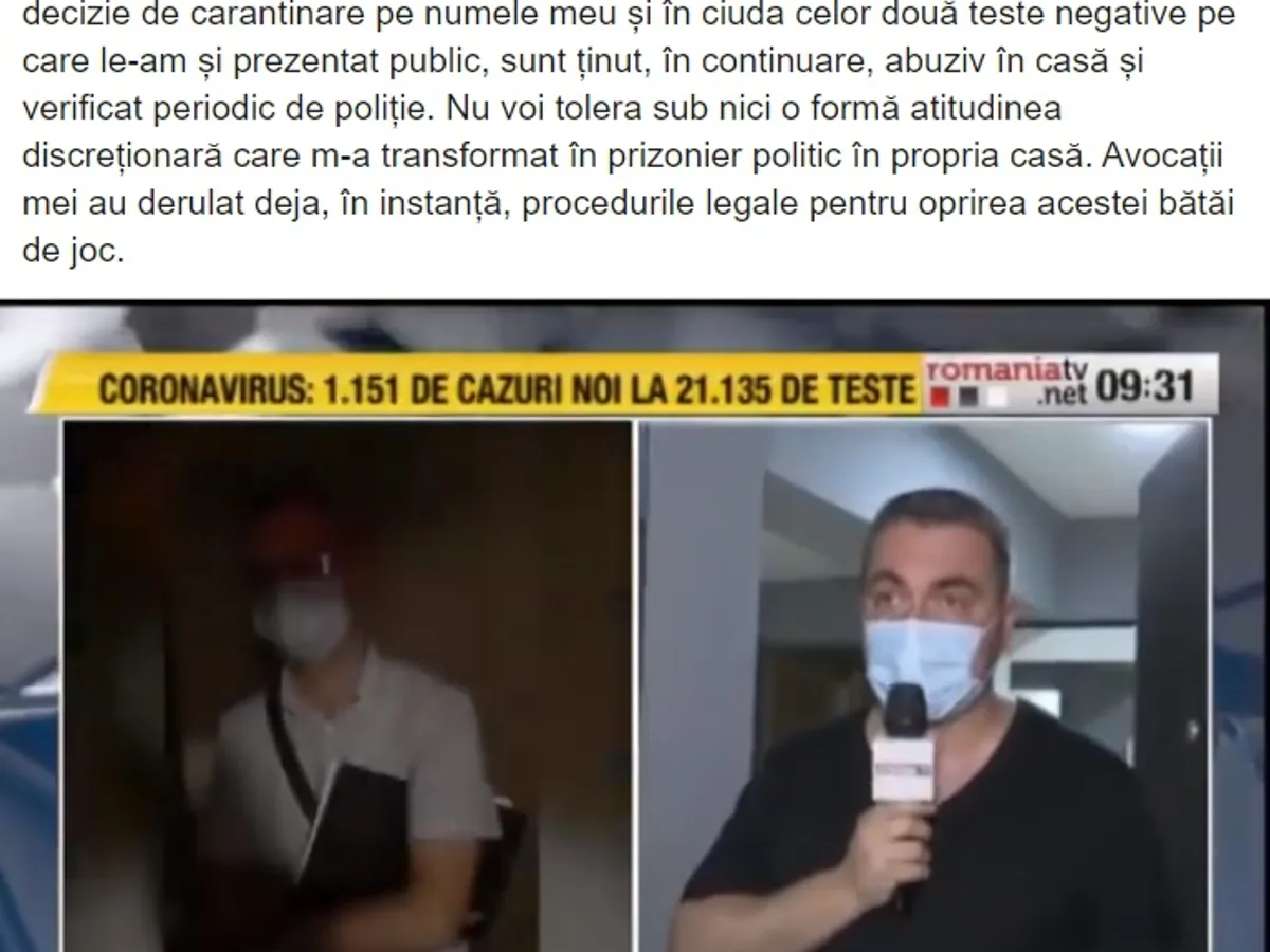 Postările lui Marian Mina de pe Facebook