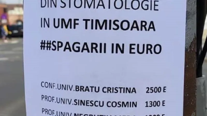 Afișe în Timișoara - Foto: doctorulzilei.ro