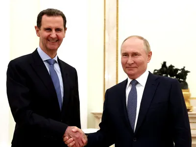 Președintele Siriei Bashar Al Asaad a fugit în Rusia unde este protejat de Vladimir Putin Foto: profimediaimages.ro