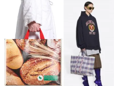 O nouă geantă interesantă de la Balenciaga FOTO: balenciaga.com (colaj)- rol ilustrativ