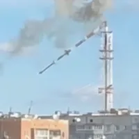 VIDEO Momentul când Rusia lovește un turn TV de 240 metri în Harkov. 1.300.000 ucraineni, în pericol. Foto: Twitter.com