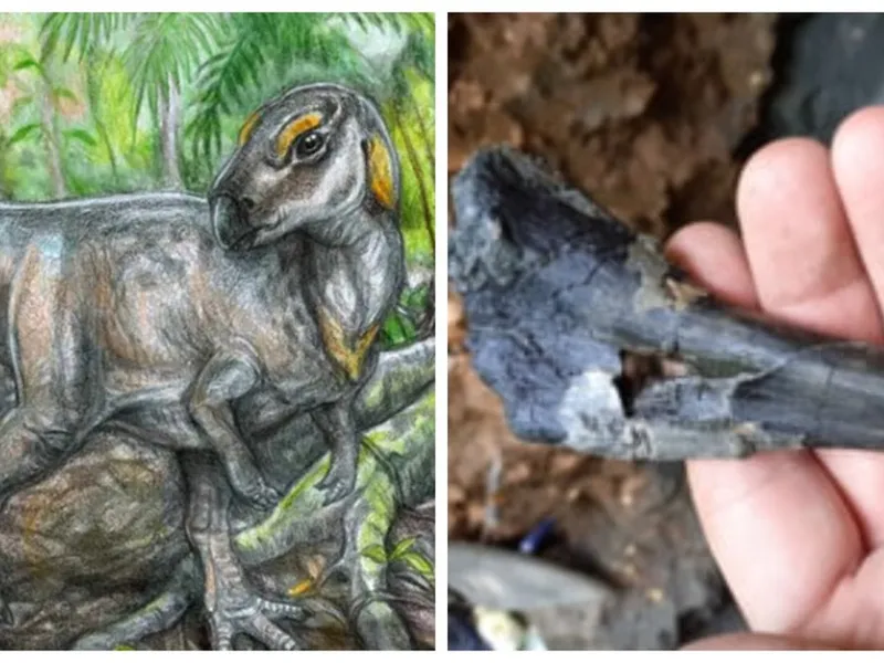 Fosile de dinozaur unice în lume, descoperite în Țara Hațegului. Oasele găsite au milioane de ani - Foto: Colaj/ Imagine cu caracter ilustrativ