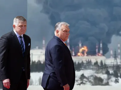 Robert Fico și Viktor Orban - Foto: X/ @Megatron_ron