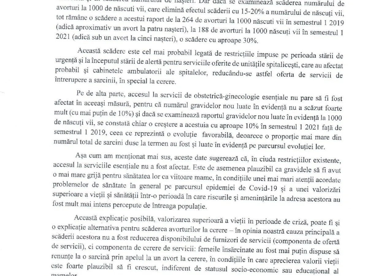 Fragment din răspunsul primit de Newsweek România de la INSP