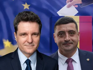 Finala prezidențială. George Simion vs. Nicușor Dan. România alege între UE și dictatura lui Putin - Foto: Profimedia images - Colaj Newsweek
