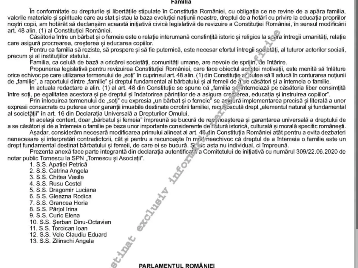 Noua inițiativă de modificare a Constituției