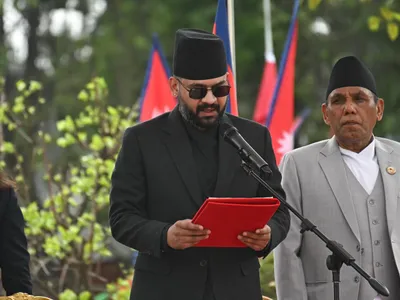 Balendra Shah depune jurământul - Foto: profimedia Images