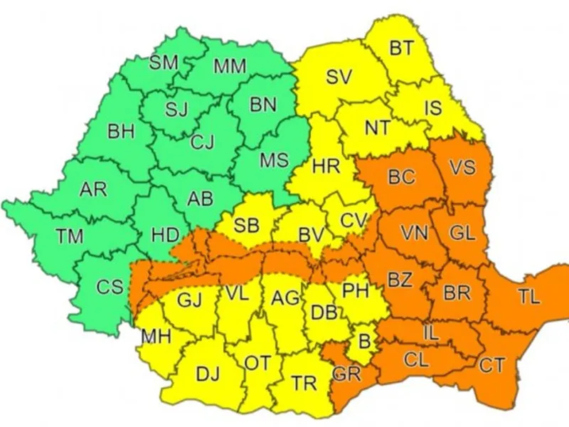 Iarna amenință România: Cod Portocaliu și Cod Galben de viscol și ninsoare. Care sunt zonele vizate - Foto: ANM