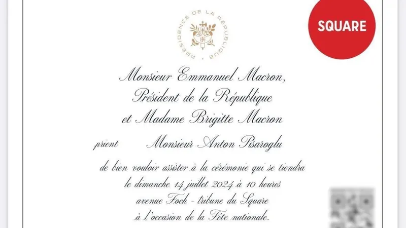 Consultantul politic Anton Pisaroglu a fost invitat de Emmanuel Macron la ceremonia dedicată Zilei Frnaței Foto: Facebook