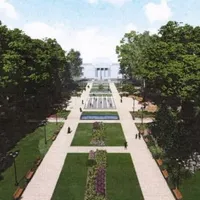 Cum va arăta parcul din faţa Teatrului Naţional. Ce copaci vor fi tăiaţi şi care rămân în picioare/FOTO: ziaruldeiasi.ro