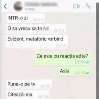Printscreen conversație între reporterul Realitatea TV și consilierul PSD
