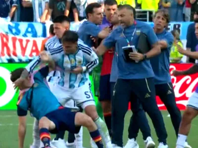 Haos după Spania - Argentina 1-0: Gavi și Paredes s-au luat la bătaie! Imagini neverosimile