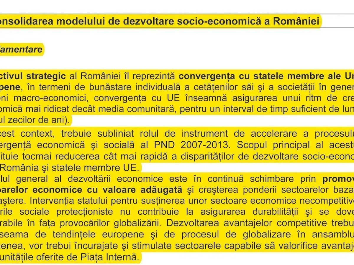 Alt pasaj din „Strategia Post-aderare la UE“ ...