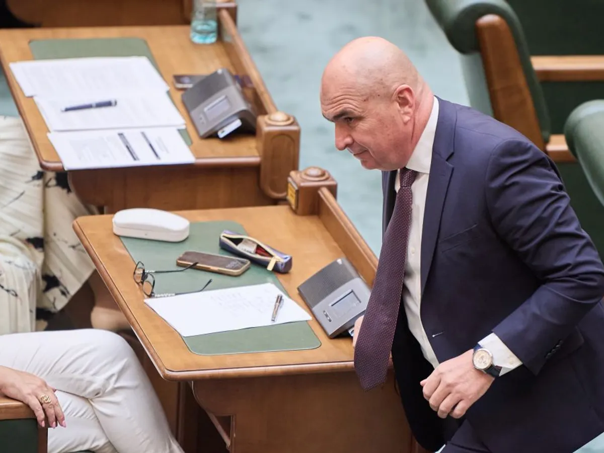 Ilie Bolojan, la votul în plenul Senatului a moţiunii simple - Foto: INQUAM PHOTOS/Codrin Unici